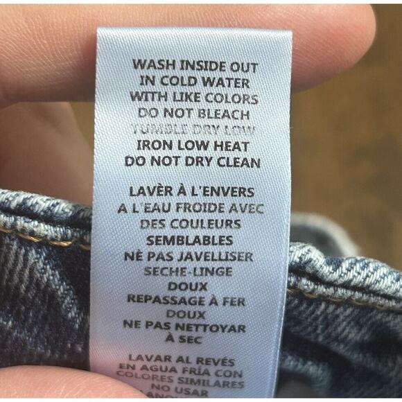 Womens Good American Size 6 (28) Good 90's Icon Jeans Distressed Indigo Blue NWT - Picture 7 of 9